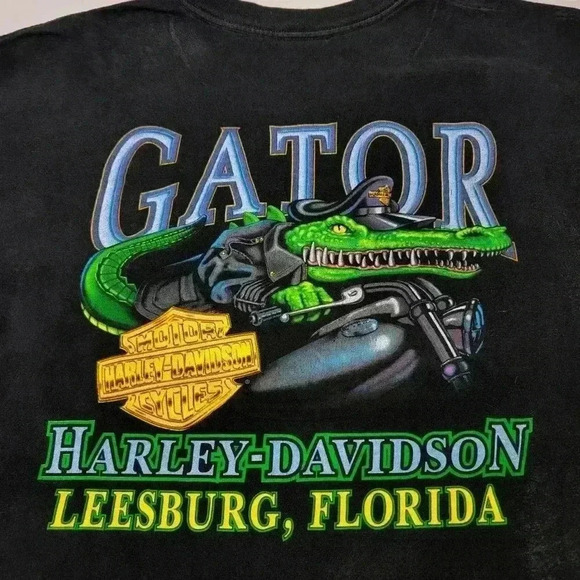Vintage 2003 Y2K Harley-Davidson Daytona Bike Week Gator Tee Shirt - XXL - Picture 5 of 5